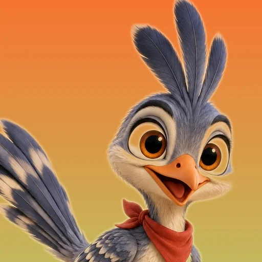 Kit the roadrunner, the Zoey's Zoo avatar